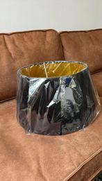 Lampenkap zwart verlours goud, Huis en Inrichting, Lampen | Lampenkappen, Ophalen, 25 tot 50 cm, Zwart, Rond