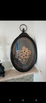 Ovale klok, Huis en Inrichting, Woonaccessoires | Klokken, Ophalen, Zo goed als nieuw, Wandklok