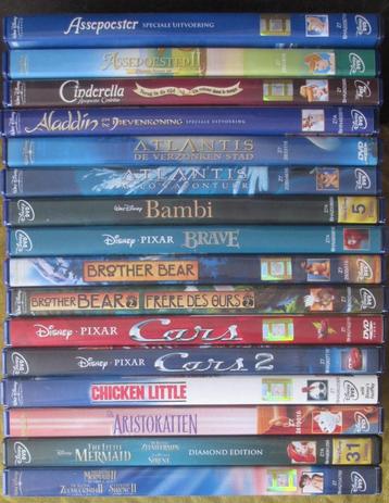 Disney DVD films beschikbaar voor biedingen