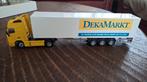 Dekamarkt vrachtwagen met oplegger, Hobby en Vrije tijd, Modelauto's | 1:50, Ophalen of Verzenden, Zo goed als nieuw, Bus of Vrachtwagen