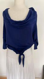 Cora Kemperman shirt blauw/paars, Kleding | Dames, Maat 38/40 (M), Lange mouw, Verzenden, Blauw