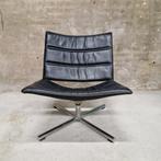 Vintage fauteuil Hulshoff draaifauteuil leren stoel, Huis en Inrichting, Fauteuils, Kolibrivintagehal@gmail.com, Gebruikt, Aaldertgeertsstraat 43 Olst