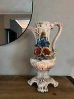 Grote Capodimonte porseleinen vaas rococo stijl - ‘50-‘70, Antiek en Kunst, Ophalen of Verzenden