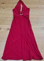 Ribkoff luxe elegante lange halterjurk rood strass accent 40, Maat 38/40 (M), Verzenden, Zo goed als nieuw, Rood