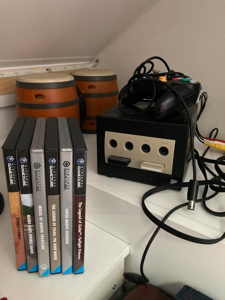 GameCube met oa 2x zelda en bongo’s, Spelcomputers en Games, Games | Nintendo GameCube, Gebruikt, Avontuur en Actie, 1 speler