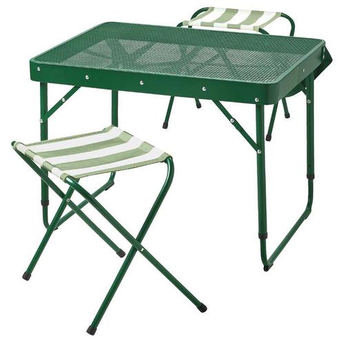 Camping set - table and stools, Huis en Inrichting, Tafels | Statafels, Zo goed als nieuw, Ophalen