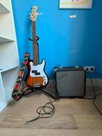 Basgitaar set kind (3/4 maat), Muziek en Instrumenten, Snaarinstrumenten | Gitaren | Bas, Ophalen, Zo goed als nieuw, Elektrisch
