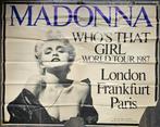 Madonna - Who's That Girl TOUR POSTER, Gebruikt, Rechthoekig Staand, Verzenden, Muziek