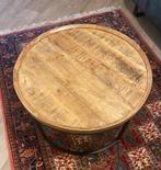 Ronde salon tafel, Huis en Inrichting, Tafels | Salontafels, Gebruikt, 50 tot 75 cm, Rond, Minder dan 50 cm
