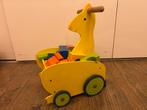 Houten Blokkenwagen Giraffe, Ophalen, Gebruikt, Duw- of Trekspeelgoed