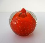 Glazen appel rood met heldere buitenkant 3631-g, Antiek en Kunst, Ophalen of Verzenden