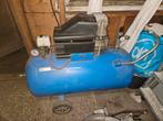 compresor 150/200L met snap on gereedschaps kar, 100 liter of meer, Ophalen, Zo goed als nieuw, Minder dan 200 liter/min