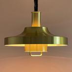 vintage Mid Century Deens Design LAMP met trekpendel messing, Huis en Inrichting, Lampen | Hanglampen, Gebruikt, Ophalen of Verzenden
