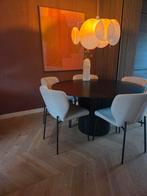 Eetkamerstoelen | Andrew Eijerkamp | linnenlook, Huis en Inrichting, Stoelen, Wit, Ophalen of Verzenden, Zo goed als nieuw, Metaal