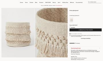 H&M HOME GROTE OPBERGMAND