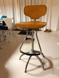 vintage werkstoel,tekenkamer stoel.design,vintage, jaren 70., Gebruikt, Overige kleuren, Ophalen of Verzenden, Eén