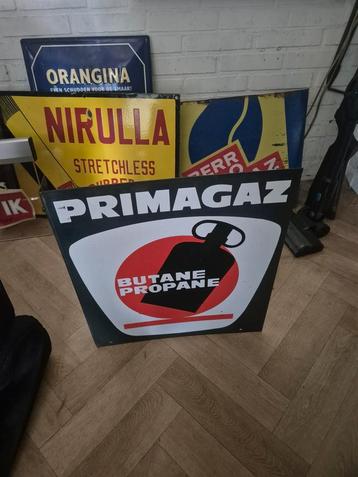Oud Emaille Bord - Verzamelobject primagaz  beschikbaar voor biedingen