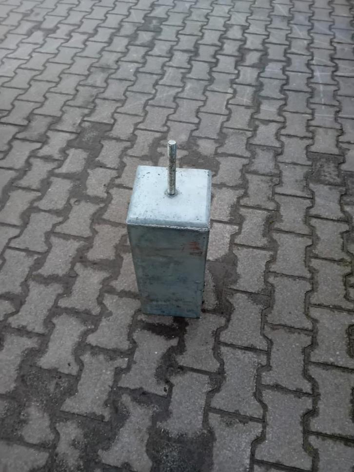 4 Nieuwe betonpoeren 20x20x50 grijs, Tuin en Terras, Tuinpoorten, Nieuw, 200 cm of meer, Ophalen of Verzenden