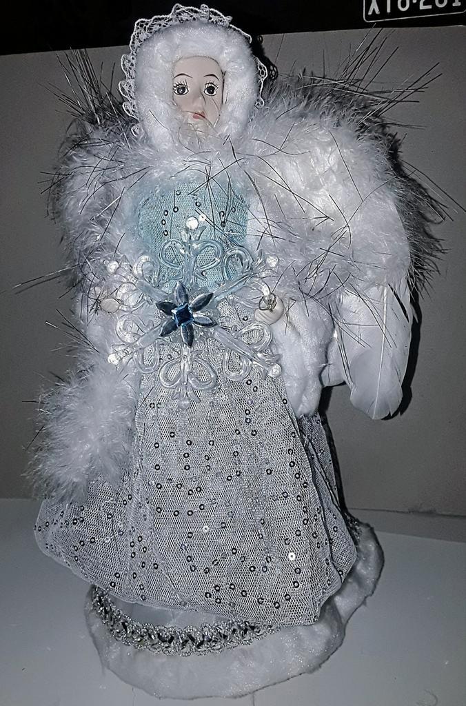 Engel tree topper piek, kerstdecoratie, kerstengel, kerstpop, Diversen, Kerst, Gebruikt, Ophalen of Verzenden