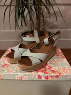 Wedge leather sandals, Blauw, Ophalen of Verzenden, Marcha, Sneakers of Gympen