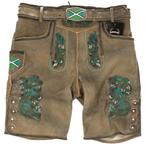 Heren lederhose maat 48-58 ziegenleder 8erhoek riem &bretels, Maat 52/54 (L), Trachtenmode.nl, Nieuw, Ophalen of Verzenden