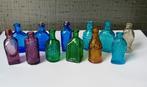 12 kleine verzamelbare vintage flessen, Antiek en Kunst, Antiek | Glas en Kristal, Ophalen of Verzenden