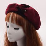 Rode lolita baret (muts dames meisjes veter vintage winter), Kleding | Dames, Hoeden en Petten, Verzenden, Nieuw, 56 of 57 cm (M, 7 of 7⅛ inch)