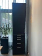 IKEA metod hoge kast met lades (zwart), Huis en Inrichting, Kasten | Overige, Ophalen, Zo goed als nieuw