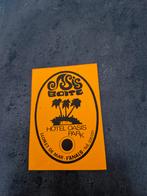 3275 Oasis Boite Hotel Oasis Park Sticker, Verzamelen, Ophalen of Verzenden, Gebruikt, Overige typen