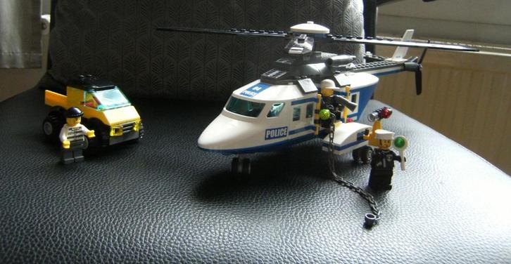 Lego 3658. Helikopter achtervolging, Kinderen en Baby's, Speelgoed | Duplo en Lego, Gebruikt, Lego, Complete set, Ophalen of Verzenden