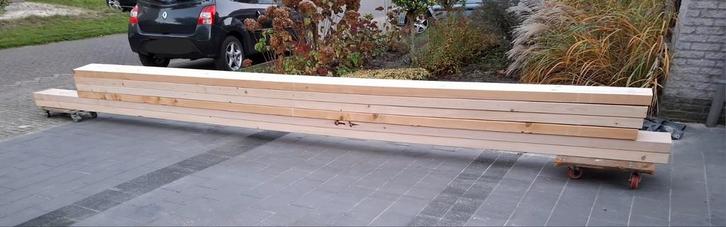 Vuren houten balken - diverse lengtes, Doe-het-zelf en Verbouw, Hout en Planken, Nieuw, Balk, Vuren, 300 cm of meer, Minder dan 25 mm