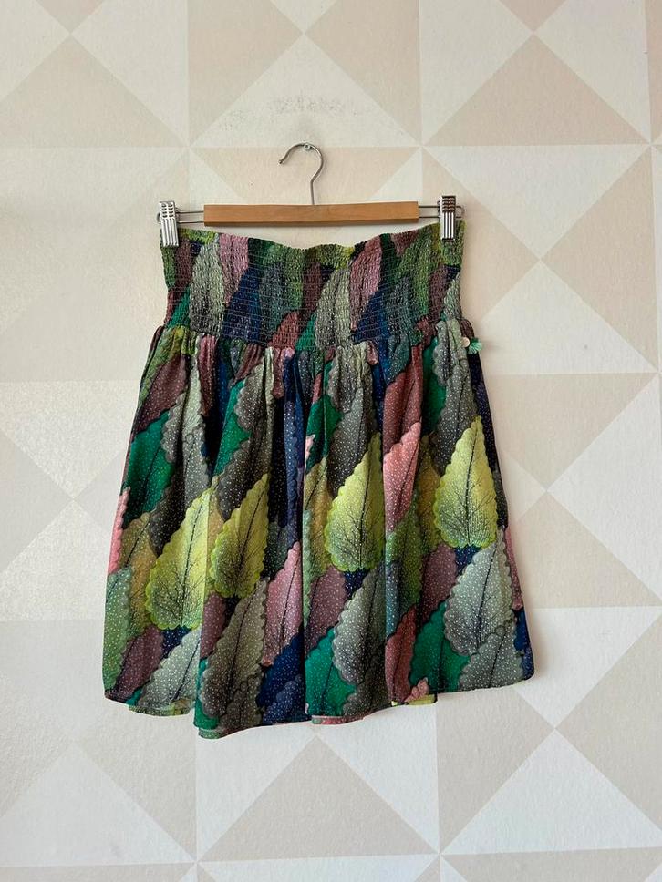 Pom Amsterdam a-lijn rok pastel blauw M/38 zgan, Kleding | Dames, Rokken, Zo goed als nieuw, Maat 38/40 (M), Groen, Boven de knie