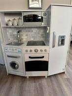 Grote speelkeuken met wasmachine en heel veel extra, Ophalen, Zo goed als nieuw, Hout