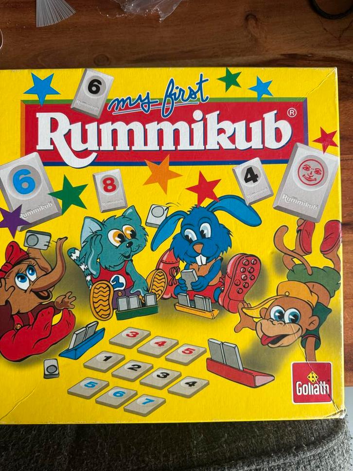 Mijn Eerste Rummikub - Kindervariant, Hobby en Vrije tijd, Gezelschapsspellen | Bordspellen, Gebruikt, Een of twee spelers, Ophalen of Verzenden