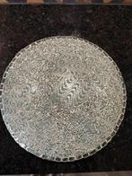 Zilveren plafond lamp, Ophalen of Verzenden, Zo goed als nieuw, Glas of Kopje