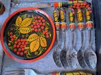 Vintage set Khokhloma USSR in originele koffer, Ophalen of Verzenden