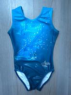 Turnpakje Agiva maat 110/116/122, Sport en Fitness, Turnen, Blauw, Ophalen of Verzenden, Zo goed als nieuw, Kleiner dan kindermaat 122