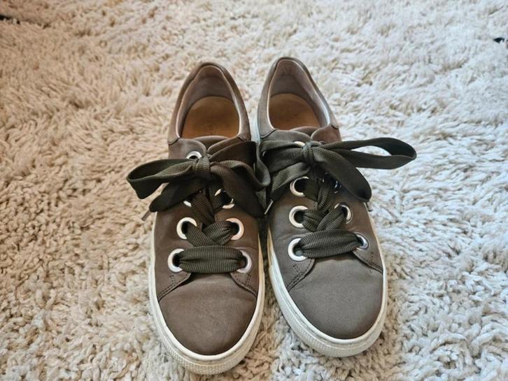 Gabor groene sneakers - Maat 38,5 (5,5), Kleding | Dames, Schoenen, Zo goed als nieuw, Sneakers of Gympen, Groen, Verzenden