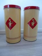 Twee Bolletje beschuitbussen - Beschuitbus Bolletje, Verzamelen, Blikken, Verzenden, Gebruikt, Beschuit, Bolletje