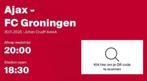 Ajax - Fc Groningen 3 kaarten, Ophalen of Verzenden, Overige thema's