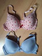 Hunkemoller Plunge voorgevormde bh roze en lila maat 75B, Hunkemöller, Verzenden, Roze, BH