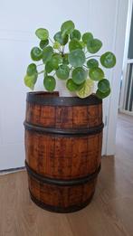 Oude vintage wijnton -bijzettafel, Antiek en Kunst, Ophalen