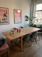 Mooie houten eettafel inschuifbaar afm 100x230, Huis en Inrichting, Tafels | Eettafels, Ophalen, 200 cm of meer, 50 tot 100 cm