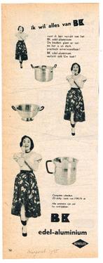 BK Edel-Aluminium - Advertentie uit Tijdschrift 1955, Ophalen of Verzenden, Gebruikt