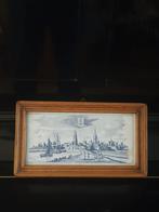 tegeltableau gezicht op Delft 1875 1976, Antiek en Kunst, Ophalen