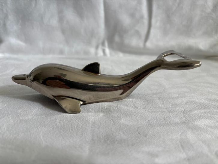 Vintage dolfijn Flipper flessenopener van BMF W Germany., Antiek en Kunst, Antiek | Bestek, Ophalen of Verzenden