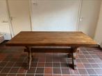 Eiken houten eettafel, 50 tot 100 cm, Rechthoekig, Ophalen, Vijf personen of meer