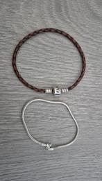 Pandora armband zilver, Ophalen, Zo goed als nieuw, Zilver, Leer