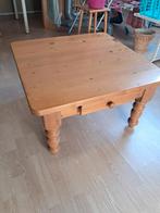 Salontafel grenen 80x80, Ophalen, Gebruikt, 50 tot 100 cm, Vierkant