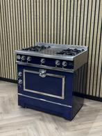 Luxe La Cornue Grand Maman Koningsblauw Gas Fornuis 90cm, Witgoed en Apparatuur, Fornuizen, Warmhoudplaat, 60 cm of meer, Ophalen of Verzenden